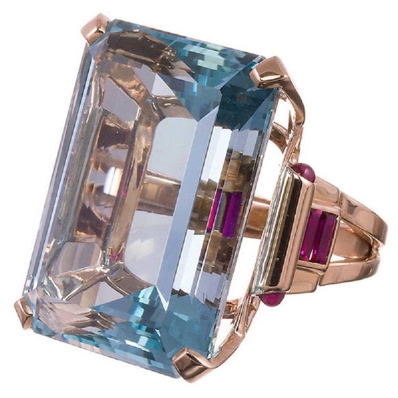 unbranded Jewelry - Restocked 10.4CT Aquamarine Rose Gold Filled New